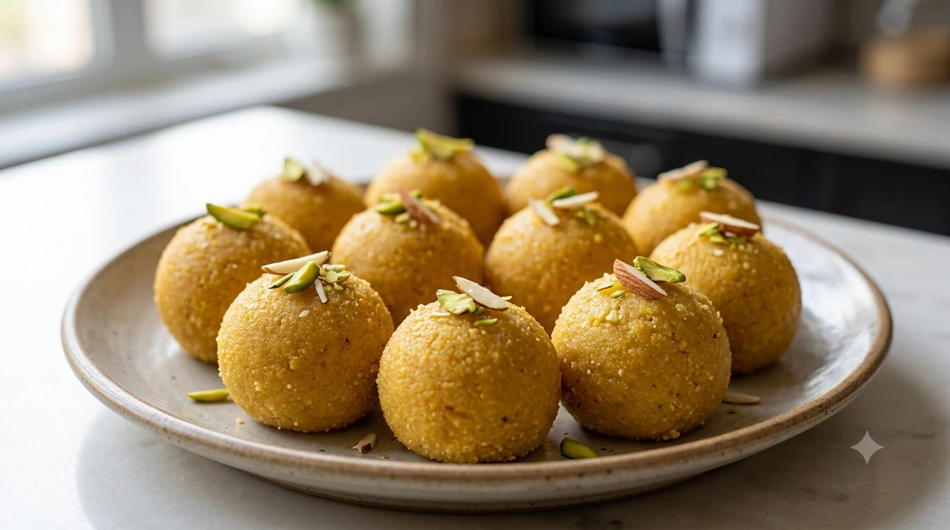 Ghee Besan Laddu